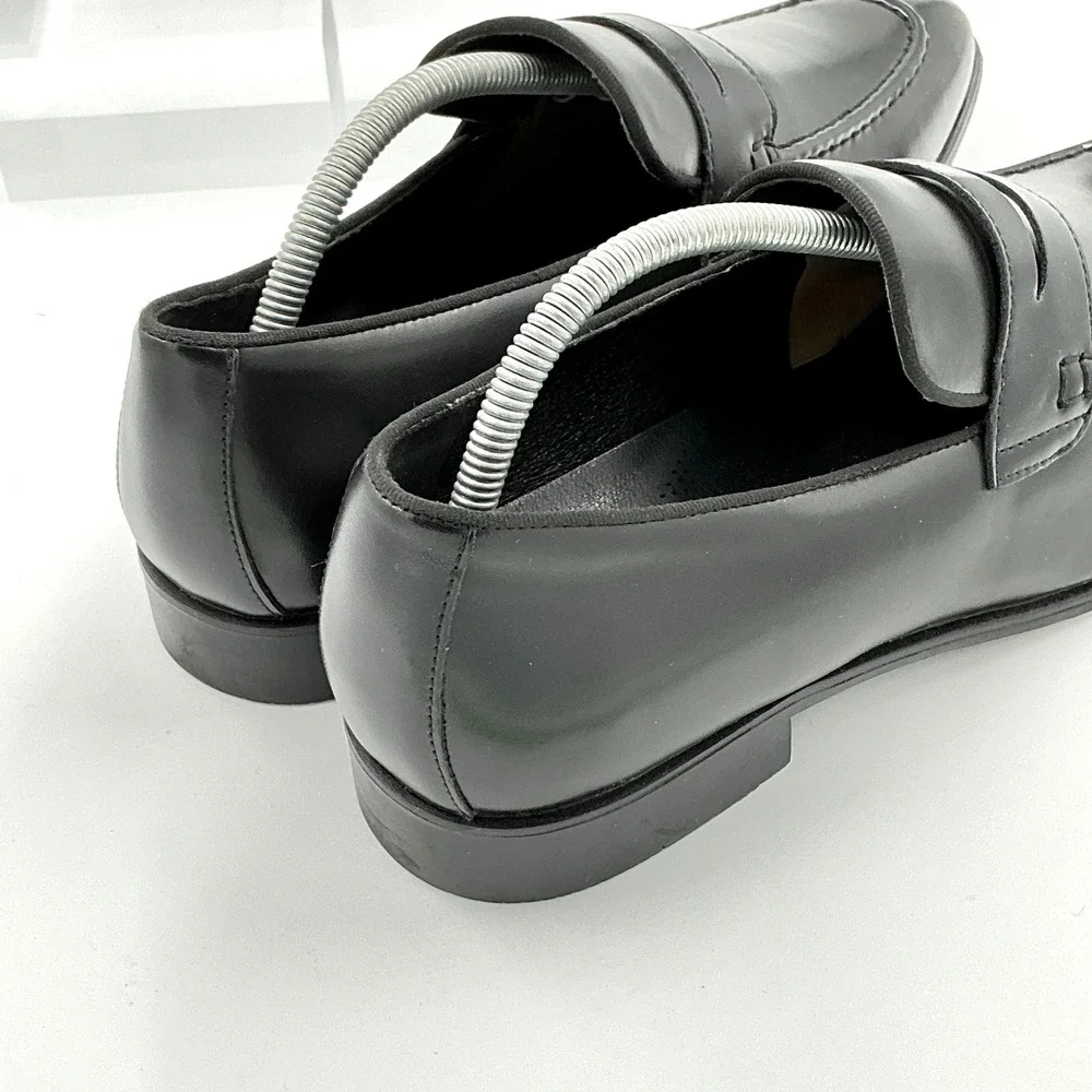 Gordon Rush Mens Size 11 Black Dress Penny Loafer Shoes Morgan